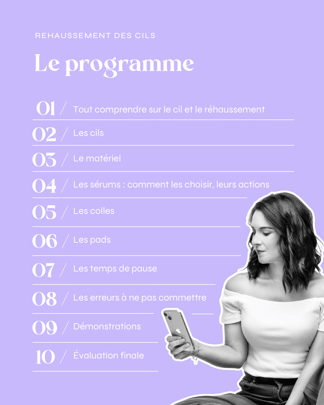 formation e-learning rehaussement des cils